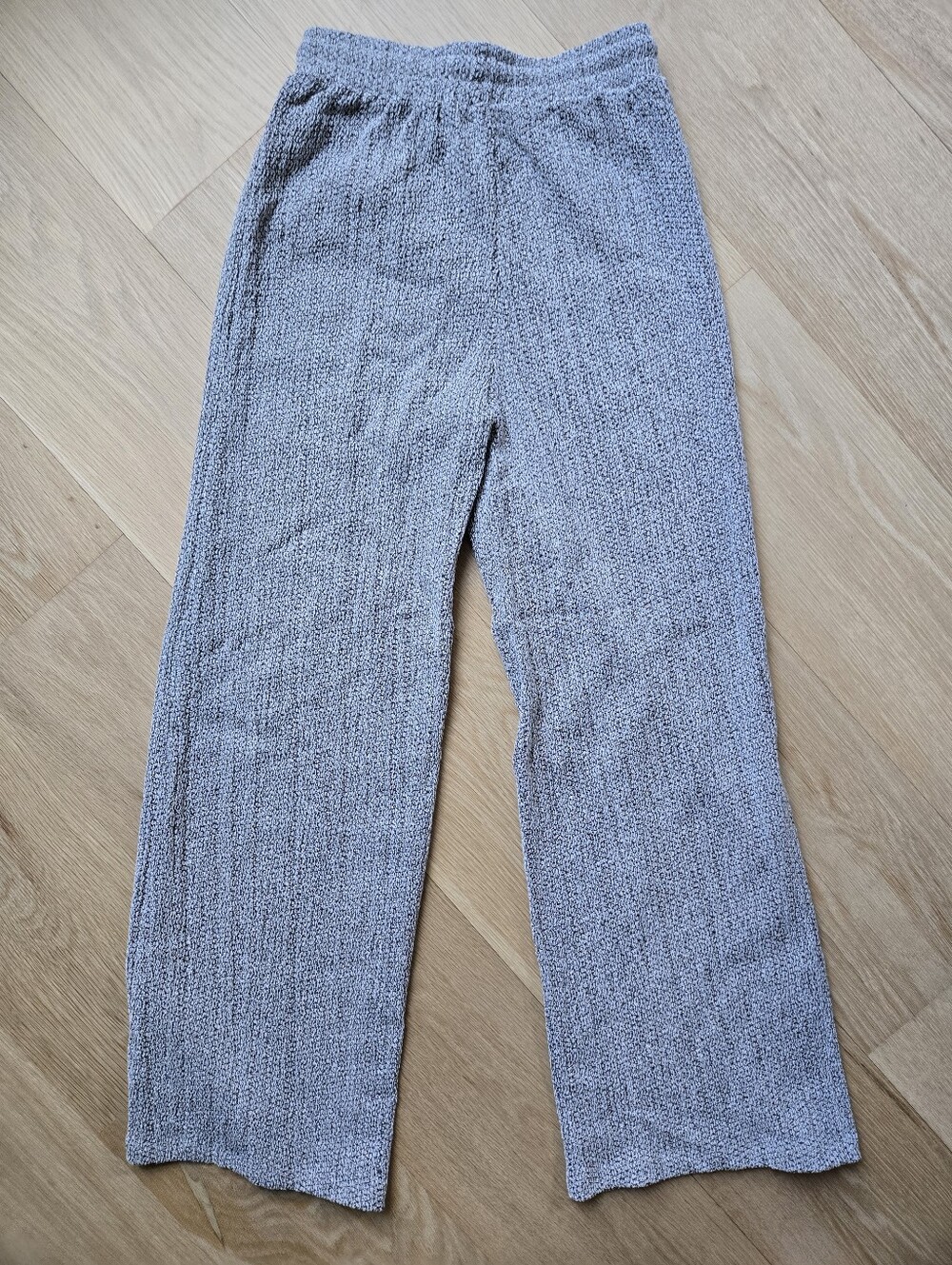 Zara Women's Wide-Leg Textured Knit Pants - Picture 4 of 7